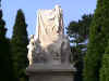 Statue at St. Sever Cemetery, Rouen, France